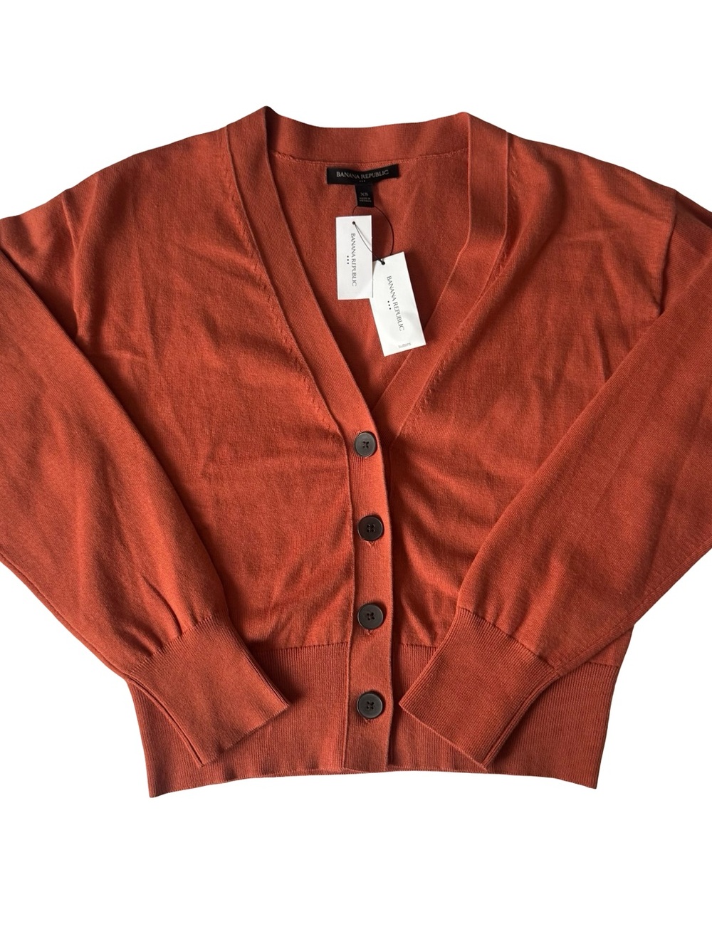 NWT Banana Republic Women's Rust Short Cardigan Size XS